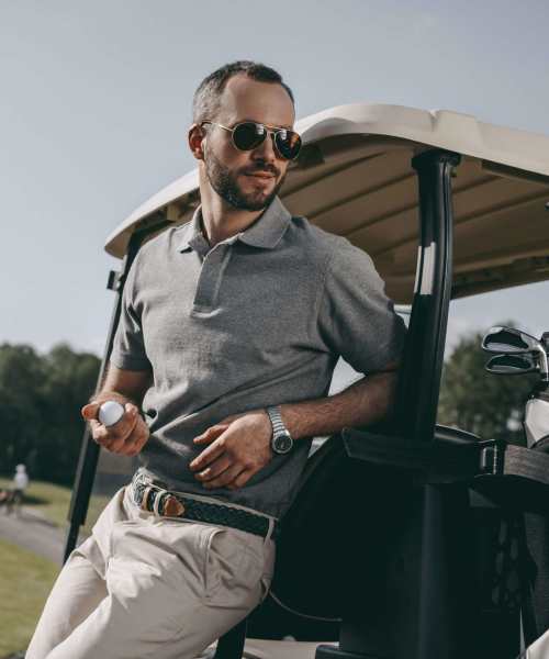 Resident golfing near Palmera in Doral, Florida