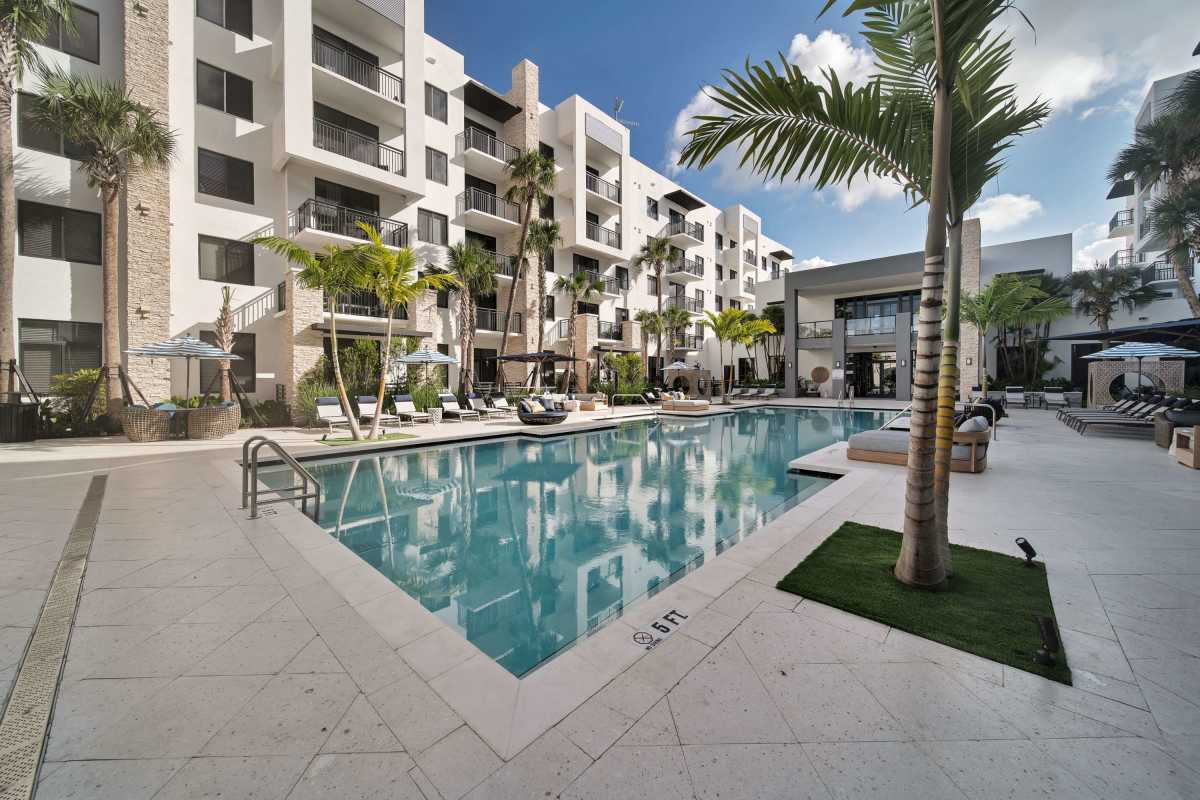 Swimming pool at Palmera in Doral, Florida